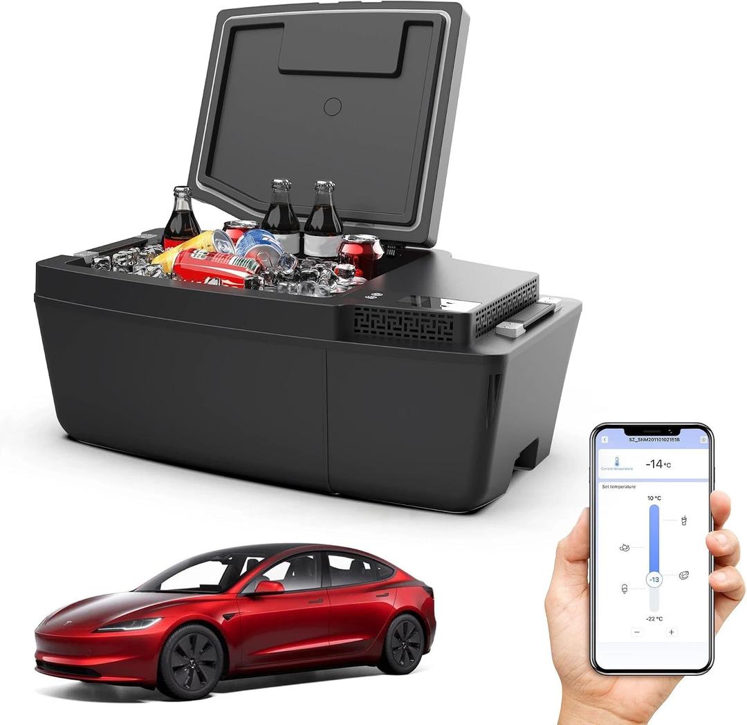 Car Refrigerator for Tesla Model 3 2017~2023 2024~2026 Highland, 21qt (20L)