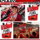 Jingmore 50 Pcs Race Car Fuel Can Drink Pouches with Funnels 15 oz Gas Fuel Can Juice Bag Racing Favor Birthday Party Decorations Supplies for Racing Car Theme Party
