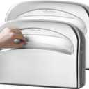 2 Packs Toilet Seat Cover Dispenser Wall Mount Commercial, Half Fold Toilet Seat Cover Dispenser, 304 Stainless Steel, 16-Inch