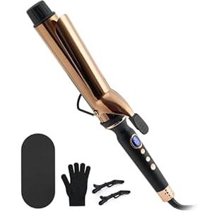 ORYNNE Titanium 2 Inch Curling Iron，Extra-Long Barrel for Long Hair, Curling Iron 2 Inch with Dual PTC Heater, 12 Heat Settings Big Barrel Curling Irons, 60 Mins Auto-Off & Dual Voltage