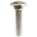 Small Parts FSC14114CBSS Round Square-Neck Carriage Bolt, 18-8 Stainless Steel, Hex, 1/4"-20" Thread Size, 1-1/4" Long (Pack of 25)