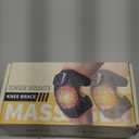 ZHIXJIA Red Light Therapy & Vibration Knee Massage - Wireless Rechargeable Magnetic Attraction Controller, 660nm&850nm Red Light Therapy Heated Device for Knee, Gifts for Grandma & Grandpa, Black