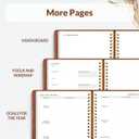 SUNEE 2026 Planner 5.9" x 8.3"  Dated Productivity Planner for Time Management - Daily,Weekly & Monthly Planner to Achieve Goals - Planner 2026 dated from January 2026  December 2026,Brown