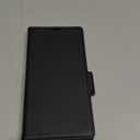 SHIELDON Wallet Case for Galaxy S25 Ultra 6.9", Genuine Leather Folio Case with Kickstand RFID Blocking Card Holder Magnetic Protective Phone Cover Compatible with Galaxy S25 Ultra 2025 - Black