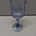 Plastic Wine Glasses, Plastic Goblets Vintage Style Cordial Unbreakable Drinking Glasses Reusable Drinkware for Wedding Reception, Grand Event Party Supplies(24, Blue)