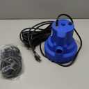 AgiiMan Automatic Submersible Water Pump - 1HP 5000GPH Pool Cover Pump with 33ft Power Cord for Pool Draining, Pond Pump Removal for Pool, Hot Tubs, Rooftops, Water Beds (Blue)