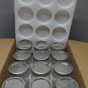 Yodecy 12 Pack 16 oz Wide Mouth Clear Mason Jars with Silver Metal Lids, Canning Jars for Overnight Oats, Food Storage, Dry Food, Snacks, Candies and More