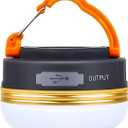 Censinda LED Camping Lantern, Rechargeable & Portable Tent Light, 300LM,3 Light Modes,1800mAh Power Bank,with Magnet Base,Electric Lantern Flashlight for Camping/Hiking/Fishing/Hurricane/Emergency