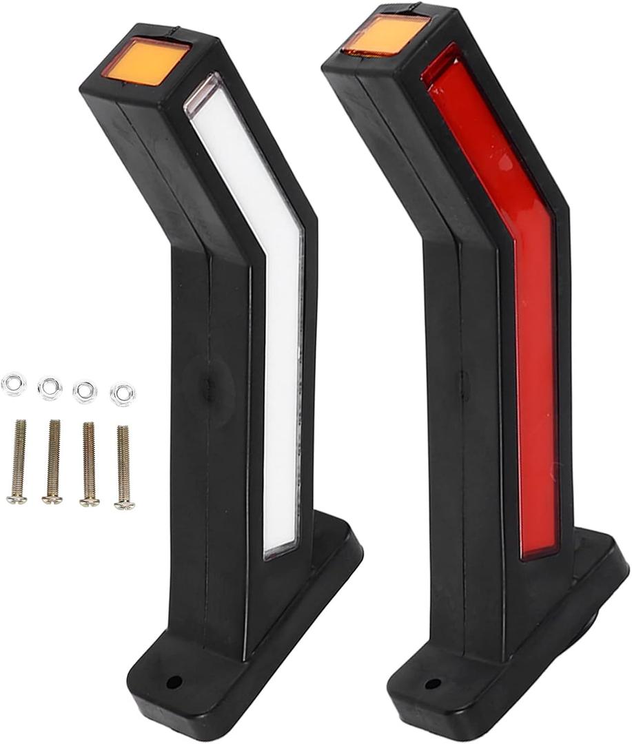 LED Side Marker Lamp 2pcs LED Side Marker Light IP67 1224V Indicator Lamp Universal for Trucks Trailers Yachts Universal Marker Light