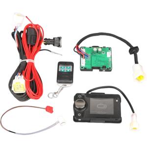 12V Diesel Heater Controller Panel Parking Heater Motherboard Control Board LCD Switch Monitor Display Remote Control with Wiring Harness Sensor Cable Compatible with Chinese Diesel Heater 5KW