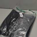 Puimentiua Cotton Linen Pants Men Casual Loose Fit Elastic Drawstring Waist Summer Beach Pants (X-Large, Black)