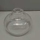 Kira Home Harlow 9" Glass Shade, Clear Replacement Glass, 1-5/8" Fitter Opening for Threaded Medium Base Socket, 6" x 9", 1-Pack