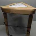 ALA TEAK Wood Bath Spa Shower Stool Corner Bench Stool Fully Assembled