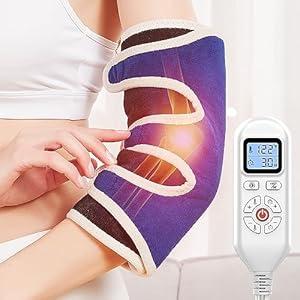 CAMECO 1 PACK Heated Elbow Brace for Tendonitis and Tennis Elbow, Arm Heating Pad Wrap for Arthritis Bursitis, Joint Pain Relief, Heating Pad for Forearm, 86â„‰  158â„‰, 1090min AutoOff