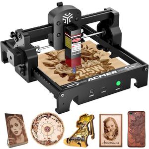 Laser Engraver Machine S1 Portable Laser Cutter and Engraver CNC Machine for DIY,Wood,Metal,Acrylic,Leather,etc. (S1 2.5W)