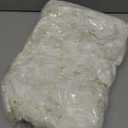 Janinka 6.5 Feet Wisteria Flower Garlands Faux Vine Flower Backdrop for Wall Arch Garden Home Wedding Decoration(Milky White,12 Packs)