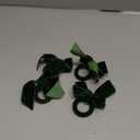 Velvet Bow Napkin Rings, Set of 4 Christmas Bowknot Napkin Holder Ring Dining Table Decor for Xmas Dinner Parties Wedding Holiday Home Table Setting(Green Bow)