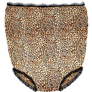 Plus Size Funny Joke Gag Gift Underwear Great Oversize Granny Panties For Man And Woman Laugh Out Loud Prank For Party Funny Style Underwear (LEOPARD)