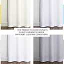 NICETOWN White Blackout Curtains 84 inches Long, Full Light Blocking Drapes with Black Liner for Nursery, Noise Reducing Thermal Insulated Draperies for Doorway (2 Pieces, 37" Wide Each Panel)