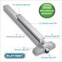 Commercial Push Panic Bar and Panic Exit Device in Aluminium Material Meet ANSI Grade 1 and UL 3H Fire Rated with Dogging Function