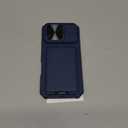 SSLOTSCASE for iPhone 16 Pro Case with 2X Screen Protector, Stand & Card Slot & Sliding Lens Cover [Military-Grade Protection] Heavy Duty Shockproof Wallet Case Cover for iPhone 16 Pro 2024, Blue