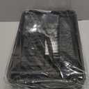 Sorgion 3 Tier Rolling Cart Organizer, Laundry Room Bathroom Organizers and Storage Office Shelves Mobile Shelving Unit Kitchen Trolley Cart with Wheels for Art, Craft, Diaper, Bedside, Snack (Black)