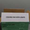 Kviflon 32 Inch Modern Ceiling Fans with Lights, Small Flush Mount Ceiling Fan with Light and Remote/APP Control, 5 Reversible 6 Speeds Curved Blades, 3 CCT Dimmable Lights for Bedroom, Black