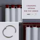 NICETOWN Blackout Curtain Liners for Sheer Curtains, Cold Heat Light Noise Blocking Liners with Rings: Easy to Open and Closed, Thermal Liners for 84 inches Long Curtains, 1 Pair, 50" x 80" Per Panel