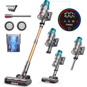 Cordless Vacuum Cleaner 550W/45Kpa, Stick Vacuum Cleaners 60 Mins Max Runtime with Charging Dock, Self-Standing Handheld Vacuum With Touch Display, 6-in-1 Vacuum Cleaner For Carpet/Hard Floor/Pet Hair