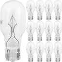 12-Pack 12 Volt 11 Watt Low Voltage T5 Landscape Light Bulbs for Malibu lights Landscape, Appliance, RV, Outdoor Landscape Lights Lamp -1/4 Wedge Base Small Light Bulbs,2800K Warm White,CRI 85, Clear