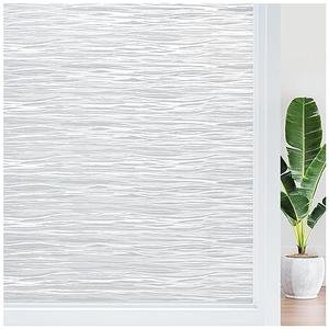 Haton Window Privacy Film, Frosted Glass Privacy Window Clings, Sun Blocking Frosting Opaque Coverings, Static Cling Removable Decorative Stickers for Home Door, Non-Adhesive 29.5" x 78.7"