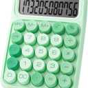 Mr. Pen- Mechanical Switch Calculator, 12 Digit Large LCD Display, Green with Big Buttons, Mechanical Switch Calculator for Home, School, Office
