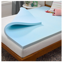 LINENSPA Memory Foam Mattress Topper - 2 Inch Gel Infused Memory Foam - Plush Feel - Cooling and Pressure Relieving - CertiPUR Certified - Dorm Room Essentials - Twin XL Size