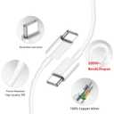 USB C Cable 20ft,USB C to USB C Cable 60W Fast Charging 2 Pack, Extra Long Type C Cord Compatible with MacBook/iPad/iPhone 17/16/15 Serie/Samsung Galaxy S24/Switch/Lenovo/Dell/HP/Any USB-C Device