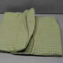 Utopia Bedding Sage Green 100% Cotton Waffle Blanket 300 GSM [Queen - 90x90 Inch] Soft Lightweight Breathable Bed Blanket for All Season