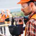 ANDANDA Safety Work Gloves, Seamless Knit Gardening Gloves with PU Coated, Ideal Work Glove for Men, Warehouse, Garden, Black (Large)