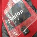 Tanming Mens Black Trench Coat Notched Lapel Single Breasted Long Peacoat Overcoat (X-Large, Red)