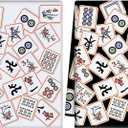 Ramede 2 Pcs Mahjong Dish Towels, Kitchen Hand Dishes 16 x 24 Inches, Decorative Tea Towels for Home Bathroom Bar, Gift for Women Friends Mom Housewarming Birthday