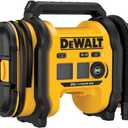 DEWALT Tire Inflator Portable Air Compressor 20V MAX, Air Pump with Automatic Shut Off, LED Light, Tool Only (DCC020IB)