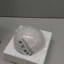 Rokinii Casa 6 Inch Ball Table Lamp with Glass Shade, Ball Light Bookshelf Lamp for Bedroom, Dorm, Office and Bedroom Bookshelf Reading Decoration, Without Bulb, Opal White_6 Inch