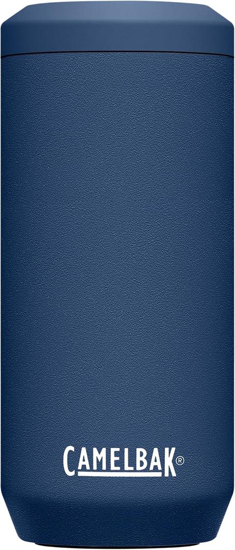 CamelBak Horizon Can Cooler, Insulated Stainless Steel (12 oz Slim, Navy)