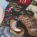 Veemoon 3pc Ring Storage Box Cowboy Hat Shape Jewelry Organizer Earrings Case Hat Flannel Storage Unique Design