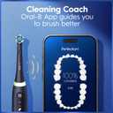 Oral-B Rechargeable Electric Toothbrush, iO5 Limited Deep Clean & Whiten, 5 Cleaning Modes, Visual Pressure Sensor to Protect Gums, Travel Case, 3 Brush Heads, Black