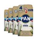 P.A.N. Whole Grain White Corn Meal – Pre-cooked Gluten Free and Kosher Flour for Arepas (2.2 lb/Pack of 4)
