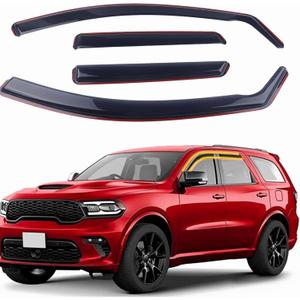 in-Channel Rain Guards 4-Piece Compatible with 2011-25 Dodge Durango