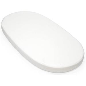 Stokke Sleepi Fitted Sheet V3, White - Compatible with Sleepi Bed V3 & Mattress V3-100% Fine Cotton Percale - Washable