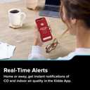 Kidde Smart Carbon Monoxide Detector & Indoor Air Quality Monitor, Plug-in with AA Battery Backup, Real-Time Notifications, 2.4 GHz Wi-Fi Enabled, Rotating Plug, 85 dB Alarm, 5th Edition, COPDLQW