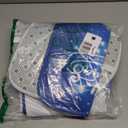 Emvency 4 Pcs Christmas Shower Curtain Set, Snowman and Snowflakes Shower Curtain with Non-Slip Rugs, Black Toilet Lid Cover and Bath Mat, Winter Bathroom Sets Decorations 72" x 72"