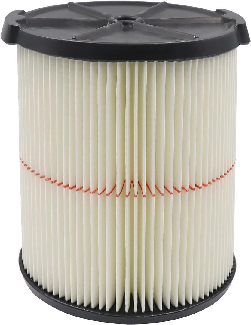 Replacement Filter Fit for Craftsman 009-38754 CMXZVBE38754 Red Stripe General Purpose Wet Dry Vac Replacement Filter for 5 to 20 Gallon shop vacuums