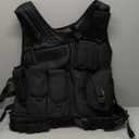vAv YAKEDA Tactical Vest Outdoor Ultra-Light Breathable Training Airsoft Vest Adjustable for Adults (One Size, Black)